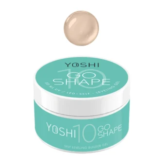 YOSHI GO SHAPE UV LED Gel No10 light nude self levelling builder gel 50 ml