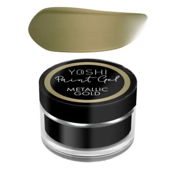 YOSHI Paint Gel UV LED Metallic Gold 5 ml gold nail art gel