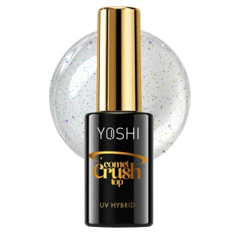 YOSHI Top Comet Crush bottle with cosmic multicolour effect background
