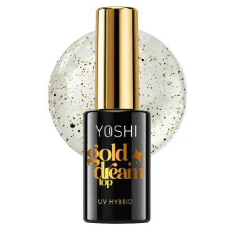 YOSHI Top Gold Dream bottle with gold sparkle background