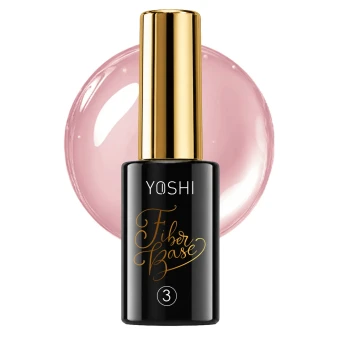 YOSHI Fiber Base No3 10 ml bottle with neutral pink base background