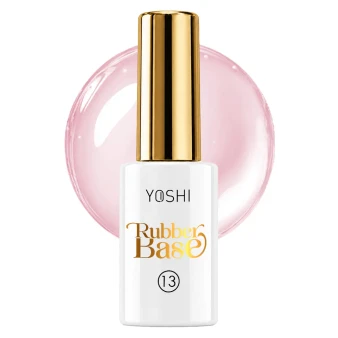 YOSHI Rubber Base No13 10 ml bottle with milky pink base background