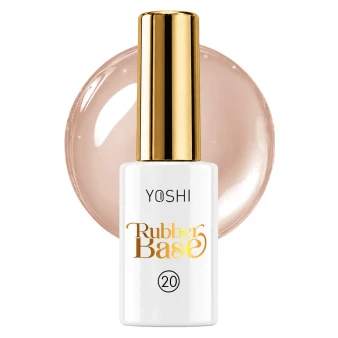 YOSHI Rubber Base No20 10 ml bottle with light beige background