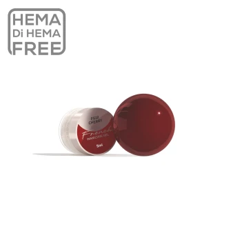 Makear FG12 Cherry French Manicure Gel 5ml in its original branded container, featuring a rich deep cherry red shade for professional French manicures and nail art.