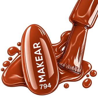 Makear 794 Red Gel Polish 8ml | Elegant Red Nails UK