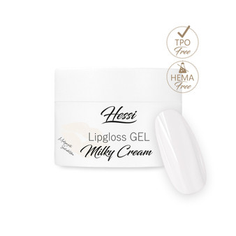 LIPGLOSS MILKY CREAM, self levelling hard gel, Hessi Nails