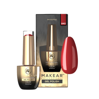 Makear Gel Polish 840 – high pigment red hybrid gel polish