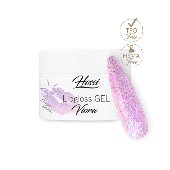 HESSI UK Lipgloss Viora 10 ml – Glitter Hard Gel for Nails