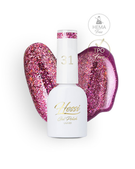 HESSI UK Glitter Gel Polish 31 bottle