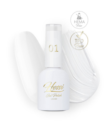 HESSI Premium Gel Polish Shade 01 professional nail colour UK