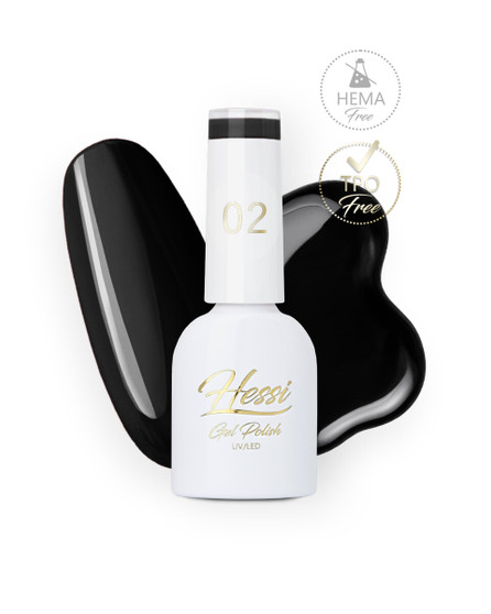 HESSI Premium Gel Polish Shade 02 professional nail colour UK