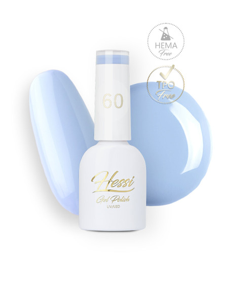 HESSI Gel Polish 60 Blue nail effect