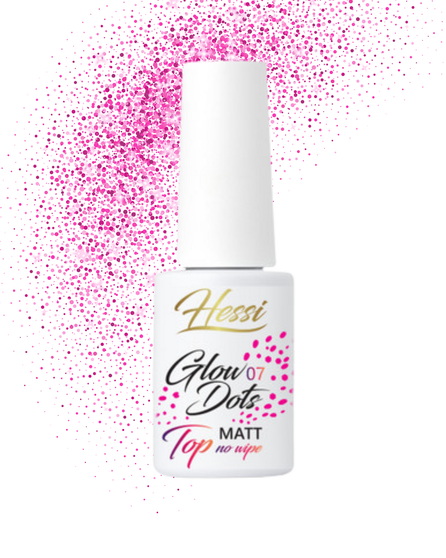HESSI UK – Top Glow Dots 07 No Wipe Top Coat 5 ml – TPO & HEMA Free
