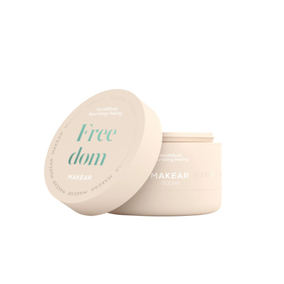 Makear Freedom Hand and Body Scrub 200ml nourishing sugar peeling