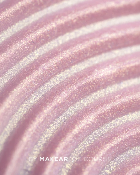 Close up texture of Makear JG10 Shine Pink glitter jelly builder gel