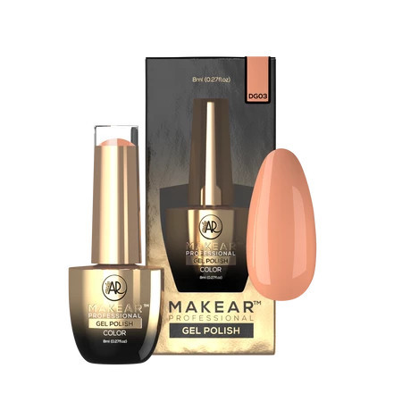 Makear UK DG03 French Orange glow‑in‑the‑dark gel polish bottle