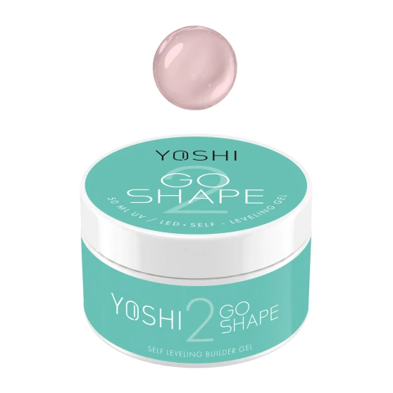 YOSHI GO SHAPE UV LED Gel No2 neutral pink self levelling builder gel 50 ml