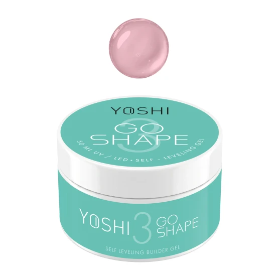 YOSHI GO SHAPE UV LED Gel No3 soft pink self levelling builder gel 50 ml