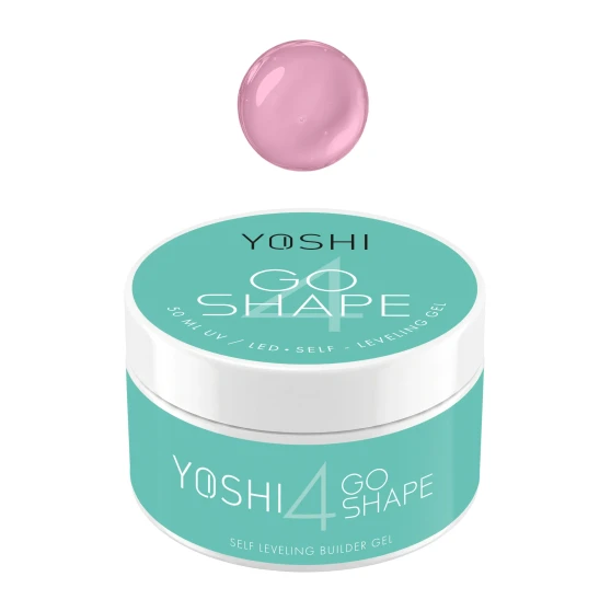 YOSHI GO SHAPE UV LED Gel No4 fresh pink self levelling builder gel 50 ml