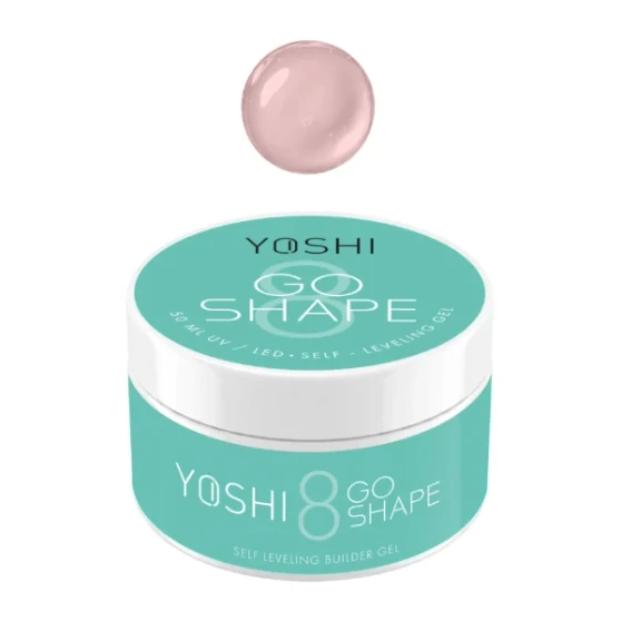 YOSHI GO SHAPE UV LED Gel No8 peach nude self levelling builder gel 50 ml