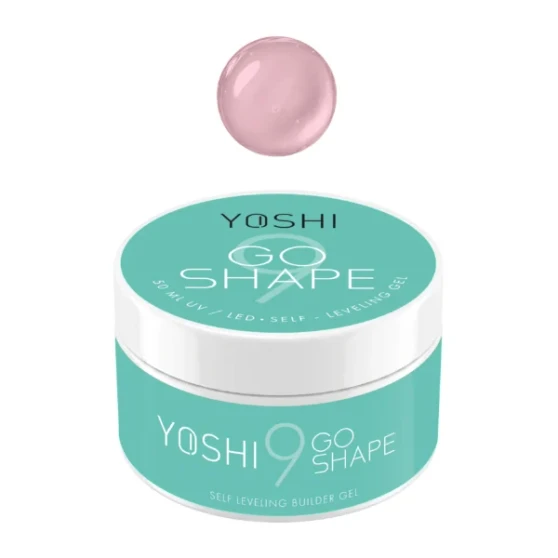 YOSHI GO SHAPE UV LED Gel No9 warm light pink self levelling builder gel 50 ml