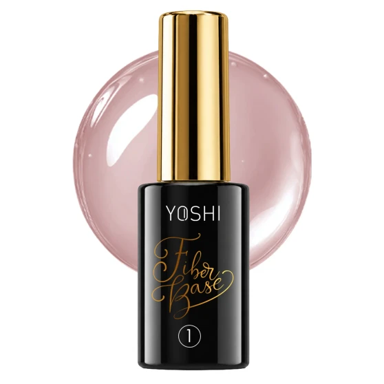 YOSHI Fiber Base No1 10 ml bottle with warm natural base background