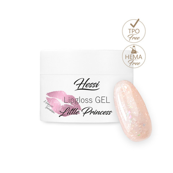 LIPGLOSS LITTLE PRINCESS, self levelling hard gel, Hessi Nails