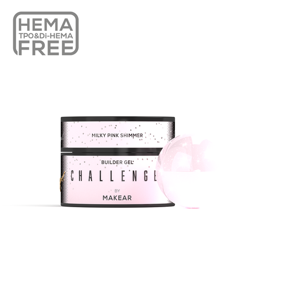 ChallenGel Shimmer Milky Pink HG12 - hard builder gel