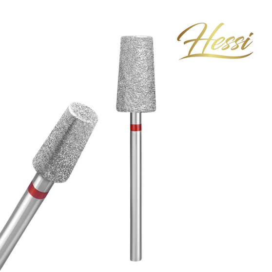 HESSI UK Diamond Cone Soft cuticle drill bit close-up