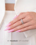 Nail extensions built with Makear Gelacryl2 Pink GA05 acrylic‑gel