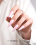 Iridescent Hailey pink nails with Makear BH02