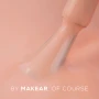 Close-up of Makear 635 Orange Gel Polish showing its creamy texture, smooth application and soft pastel orange colour for professional gel polish manicures.