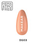 Makear UK DG03 French Orange gel polish applied on natural nails