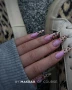 Makear 578 Nude Beige Gel Polish leopard French manicure