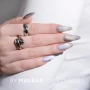 Makear HC01 Silver Holo Cat Eye Gel Polish manicure