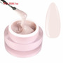 EM Nail Master Control Gel Royal Beige open jar with beige builder gel texture