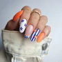 YOSHI Autoreply On 284 gel polish bottle with orange swatch