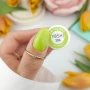 YOSHI On the Way 286 colour cap and neon green nail swatch