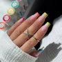 YOSHI GETAWAY collection multicolour French manicure with Window Seat