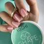 YOSHI GO SHAPE Gel No3 soft pink square nails with product jar