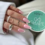 YOSHI GO SHAPE Gel No4 pink almond nails on product jar