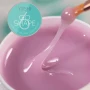 YOSHI GO SHAPE Gel No6 open jar with cool milky pink builder gel texture