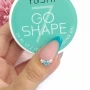 YOSHI GO SHAPE Gel No7 turquoise French thumb nail with product lid