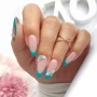 YOSHI GO SHAPE Gel No7 cherry French nail art close up