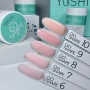 YOSHI GO SHAPE builder gel shade comparison No6 to No10