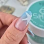 YOSHI GO SHAPE Gel No8 blue starfish nail art close up