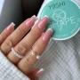 YOSHI GO SHAPE Gel No9 French square nails with product lid