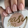 YOSHI Shimmer Top Silver nude pink square nails with subtle shimmer