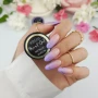 YOSHI Paint Gel Metallic Aurum jar with purple French thumb nail
