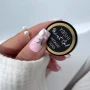 YOSHI Paint Gel Metallic Gold full seashell manicure with gold details